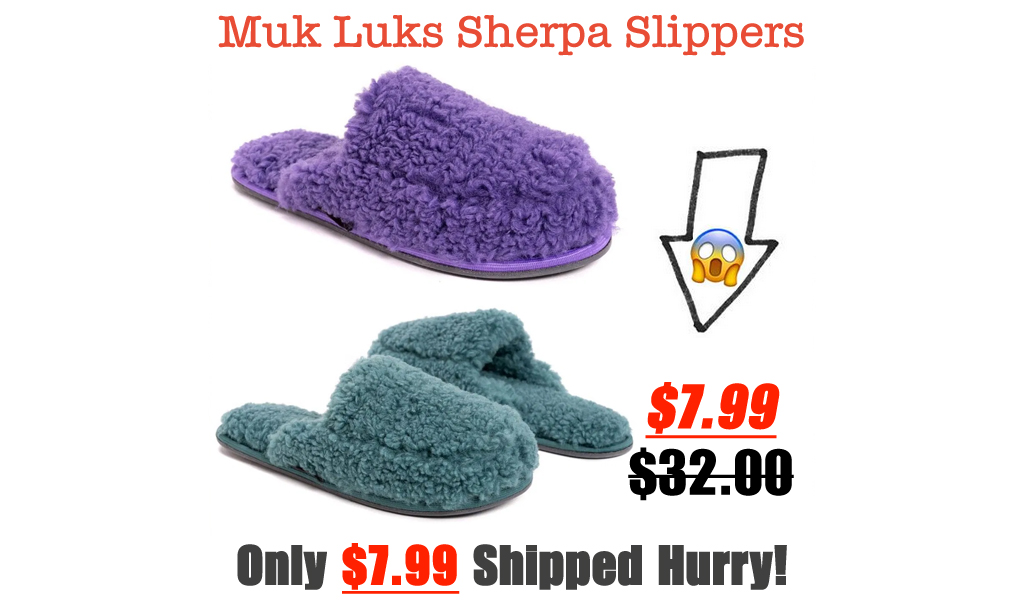 Muk Luks Sherpa Slippers Just 7.99 on Zulily (Regularly $32)