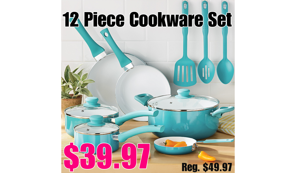 Nonstick 12 Piece Cookware Set Only $39.97 Shipped on Walmart.com (Regularly $49.97)