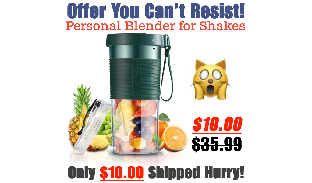 Personal Blender for Shakes & Smoothies Only $10.00 Shipped on Amazon (Regularly $35.99)