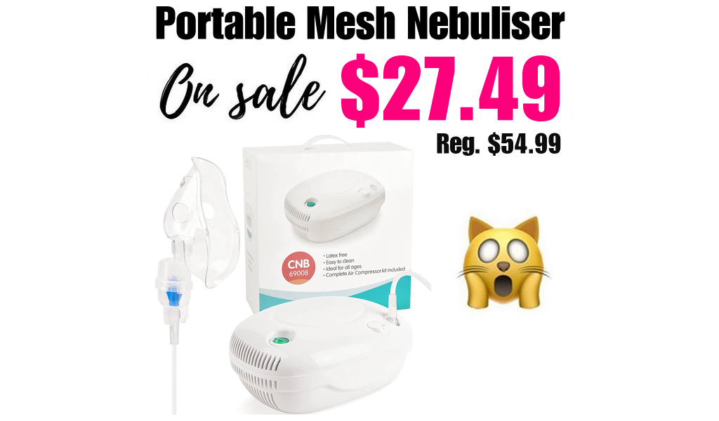 Portable Mesh Nebuliser Only $27.49 Shipped on Amazon (Regularly $54.99)
