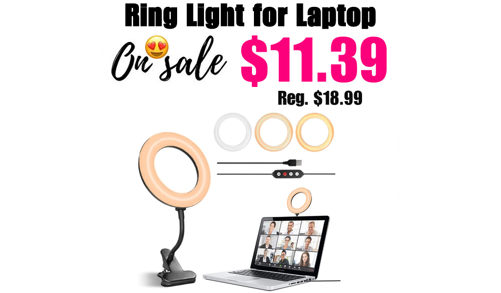 Ring Light for Laptop Only $11.39 Shipped on Amazon (Regularly $14.99)