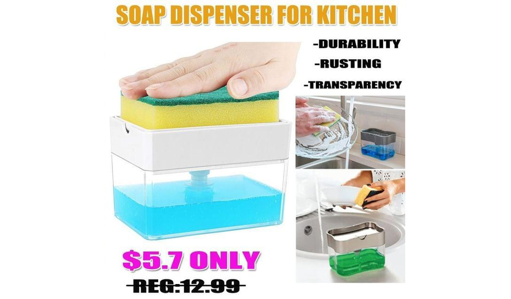 Soap Dispenser For Kitchen Dishwashing+Free Shipping!