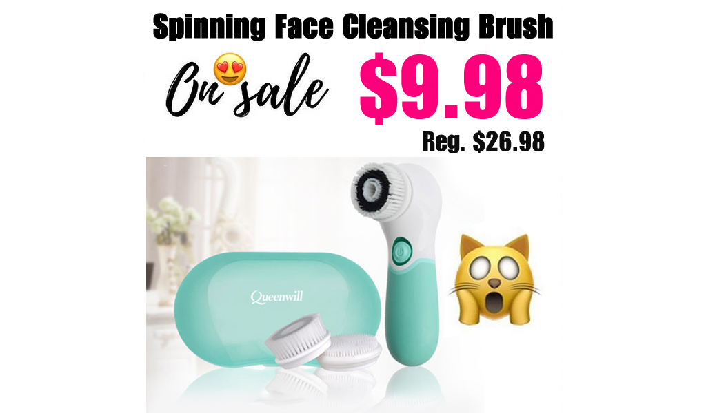 Spinning Face Cleansing Brush Only $9.98 Shipped on Amazon (Regularly $26.98)