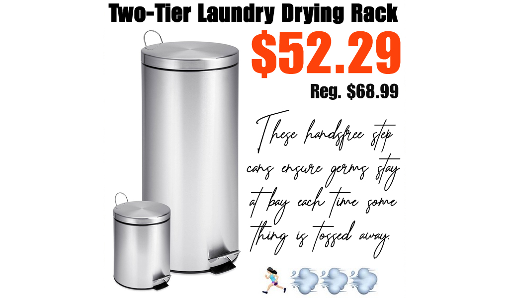 Stainless Steel Trash Can - 2 Pack Only $52.29 on Zulily (Regularly $68.99)