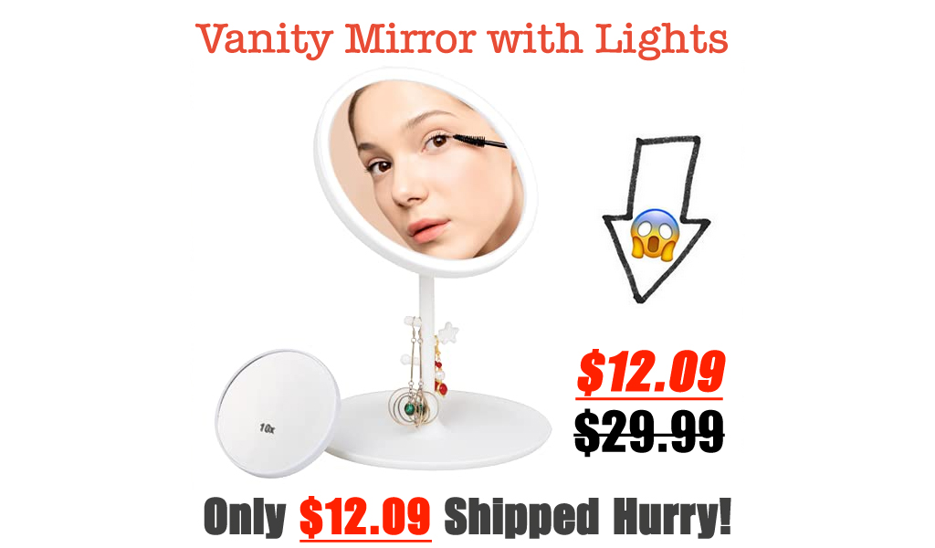 Vanity Mirror with Lights Only $12.09 Shipped on Amazon (Regularly $29.99)