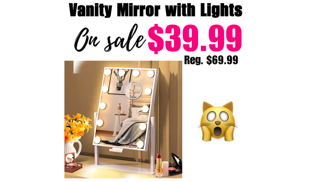 Vanity Mirror with Lights Only $39.99 Shipped on Amazon (Regularly $69.99)