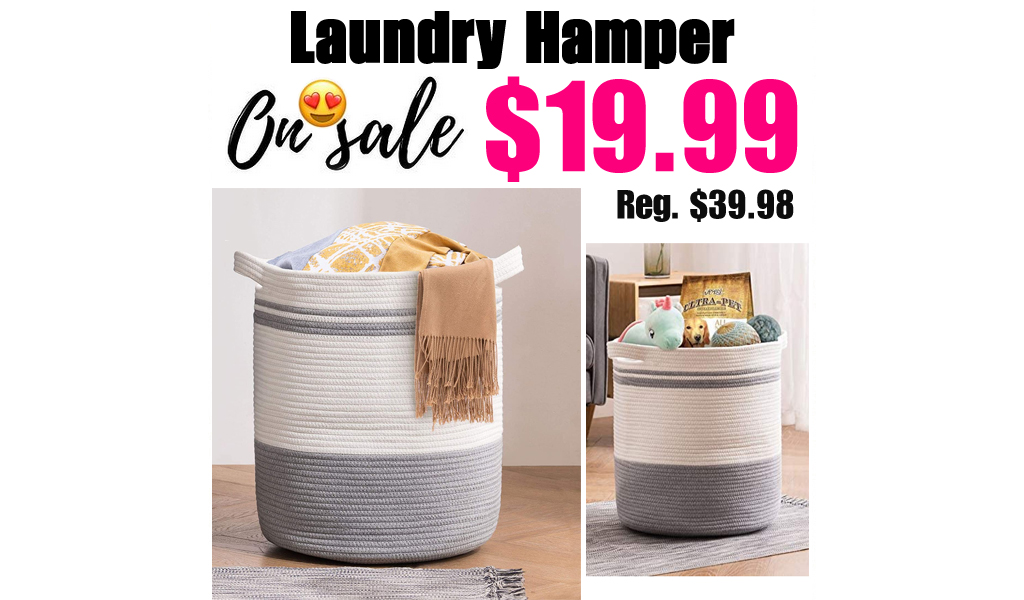 Woven Laundry Hamper Only $19.99 Shipped on Amazon (Regularly $39.98)