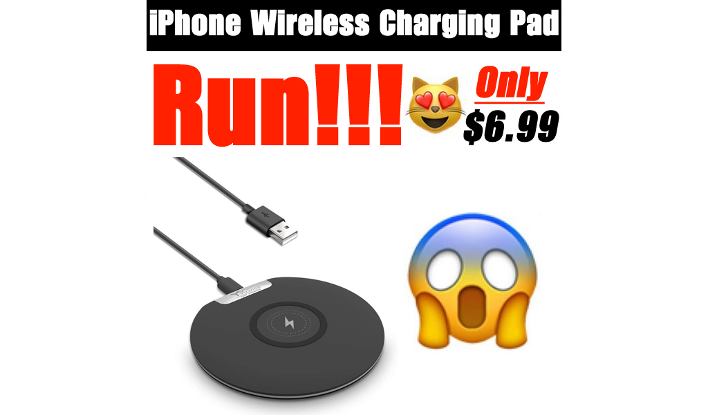 iPhone Wireless Charging Pad Only $6.99 Shipped on Amazon (Regularly $19.99)