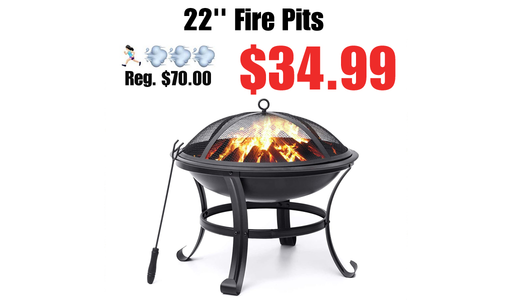 22'' Fire Pits Only $34.99 Shipped on Amazon (Regularly $70.00)