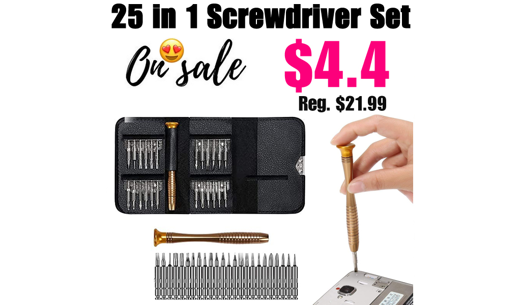 25 in 1 Screwdriver Set Only $4.4 Shipped on Amazon (Regularly $21.99)