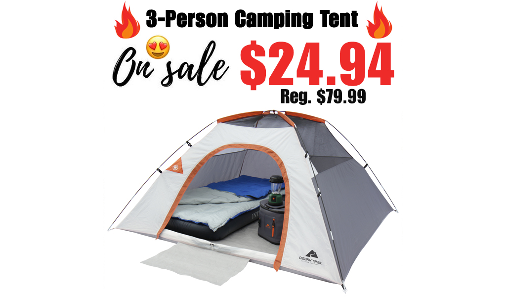 3-Person Camping Tent Just $24.94 on Walmart.com (Regularly $79.99)