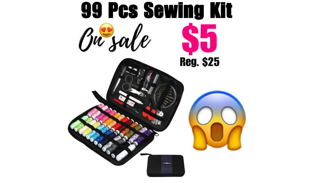 99 Pcs Sewing Kit Just $5 Shipped on Amazon (Regularly $25)