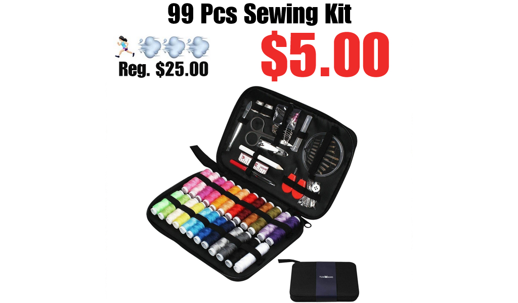 99 Pcs Sewing Kit Only $5 Shipped on Amazon (Regularly $25)