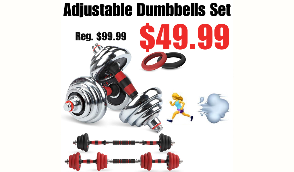 Adjustable Dumbbells Set Only $49.99 Shipped on Amazon (Regularly $99.99)