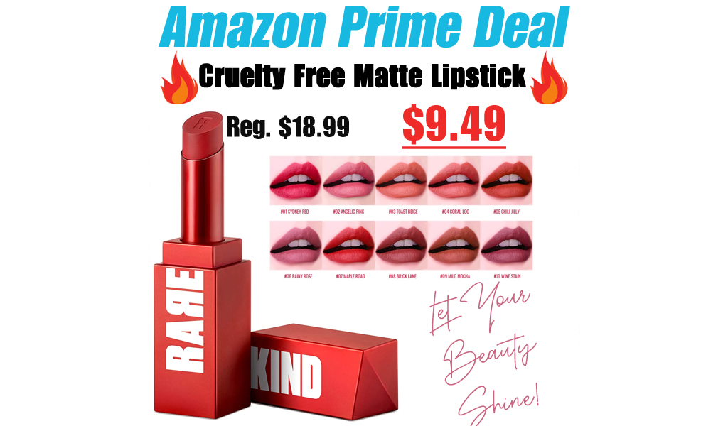 Cruelty Free Matte Lipstick Only $9.49 Shipped for Amazon Prime Members (Regularly $18.99)