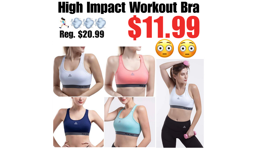High Impact Workout Bra Only $11.99 Shipped for Amazon Prime Members (Regularly $20.99)