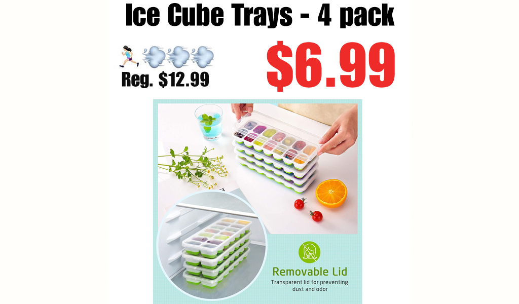 Ice Cube Trays - 4 pack Only $6.99 Shipped on Amazon (Regularly $12.99)