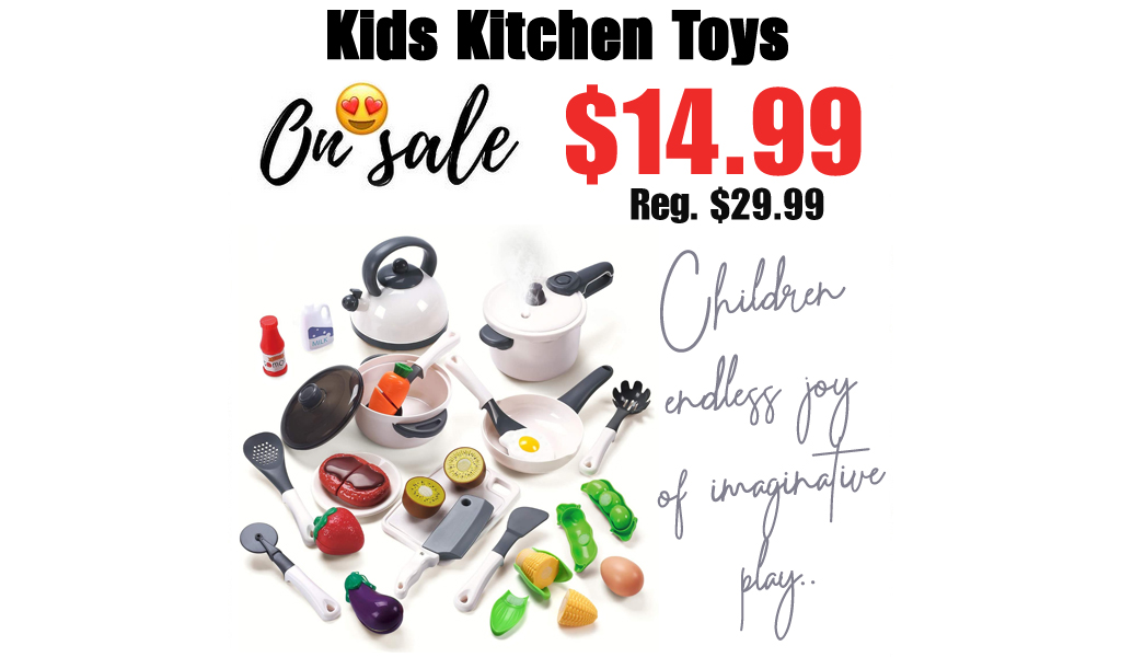 Kids Kitchen Toys Only $14.99 Shipped on Amazon (Regularly $29.99)
