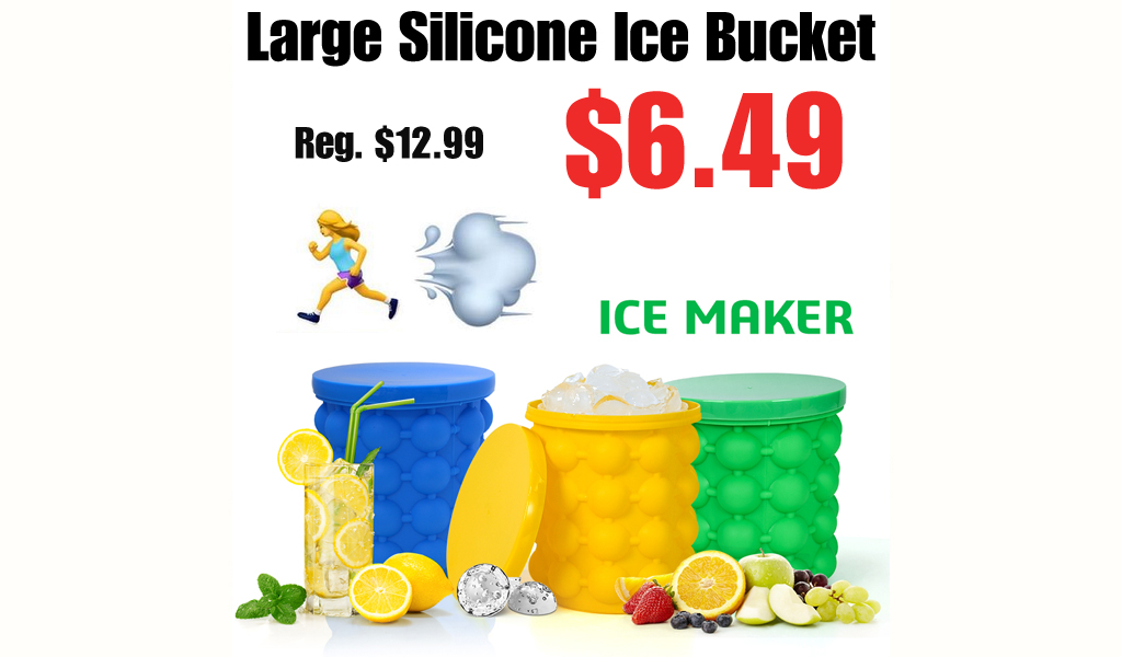 Large Silicone Ice Bucket Only $6.49 Shipped on Amazon (Regularly $12.99)