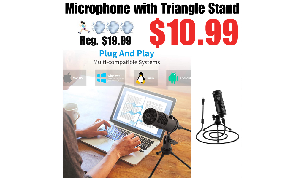 Microphone with Triangle Stand Only $10.99 Shipped on Amazon (Regularly $19.99)