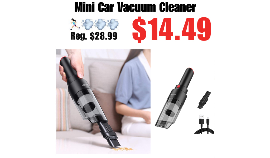 Mini Car Vacuum Cleaner Only $14.49 Shipped on Amazon (Regularly $28.99)