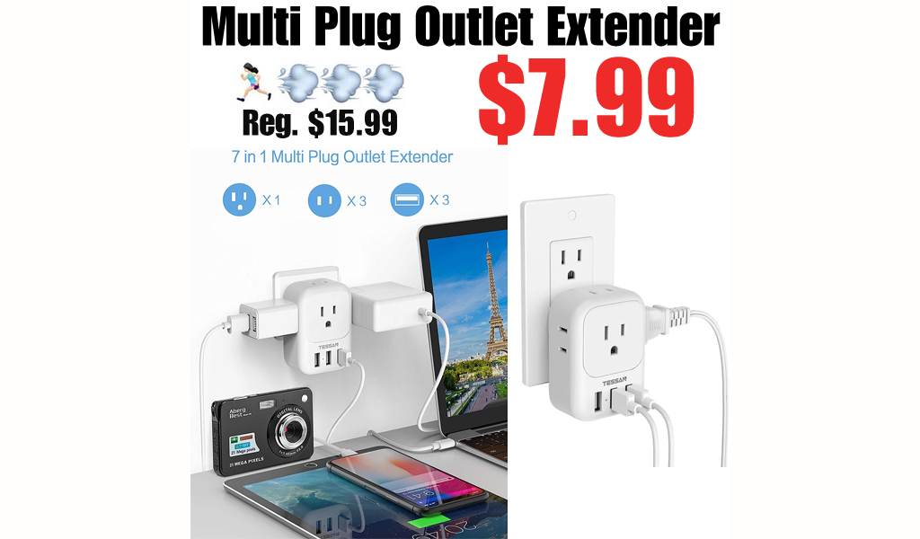Multi Plug Outlet Extender Only $7.99 Shipped on Amazon (Regularly $15.99)