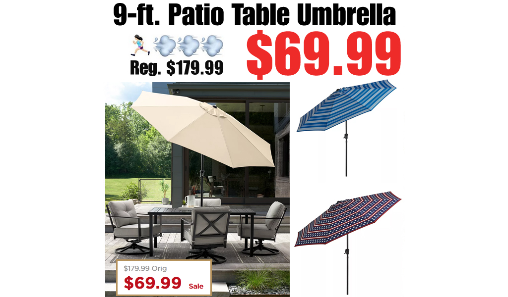 Patio Table Umbrella Just $69.99 on Kohls.com (Regularly $180)