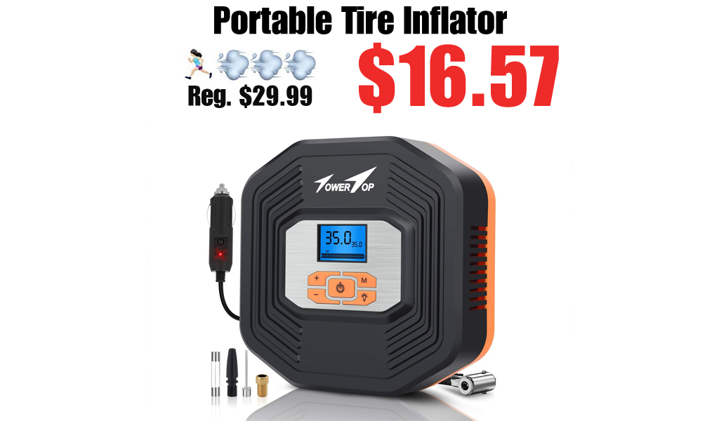 Portable Tire Inflator Only $16.57 Shipped on Amazon (Regularly $29.99)