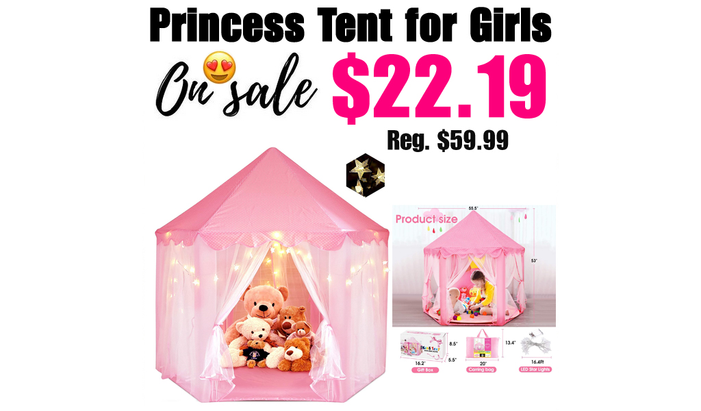 Princess Tent for Girls Only $22.19 Shipped on Amazon (Regularly $59.99)