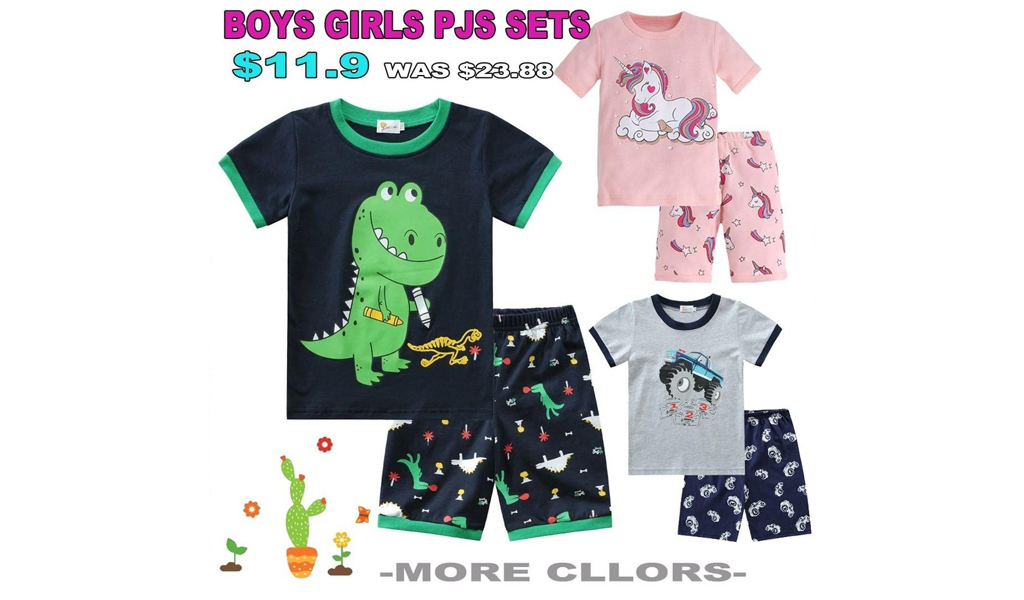 Toddler Boys Girls Comfortable Cotton Pajamas Sets +Free Shipping!