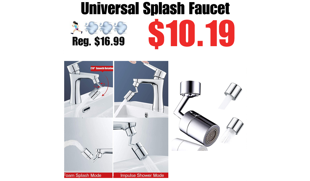Universal Splash Faucet Only $10.19 Shipped on Amazon (Regularly $16.99)