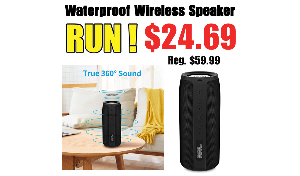 Waterproof Wireless Speaker Only $24.69 Shipped on Amazon (Regularly $59.99)