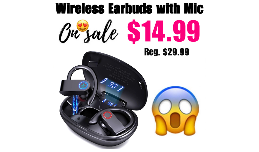 Wireless Earbuds with Mic Only $14.99 Shipped on Amazon (Regularly $29.99)