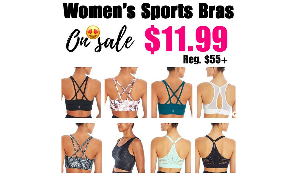 Women’s Sports Bras from $11.99 on Zulily (Regularly $55+)