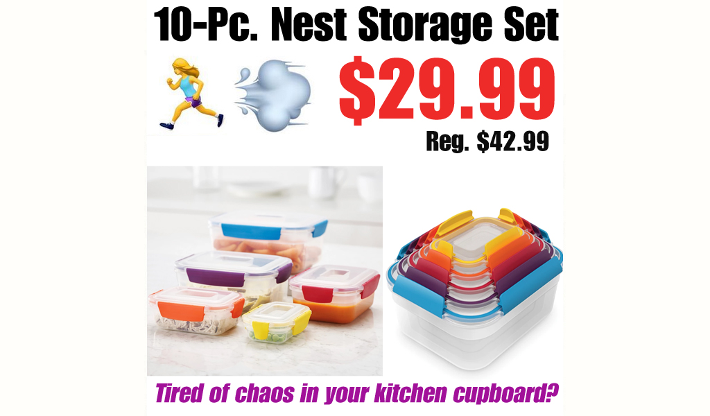 10-Pc. Nest Storage Set Only $29.99 on Macys.com (Regularly $42.99)
