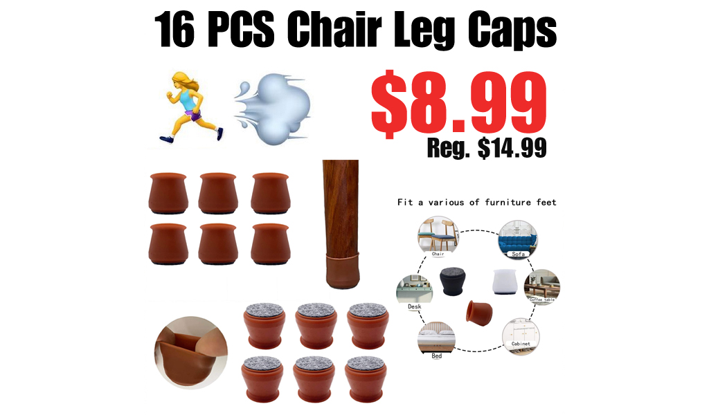 16 PCS Chair Leg Caps $8.99 Shipped on Amazon (Regularly $14.99)