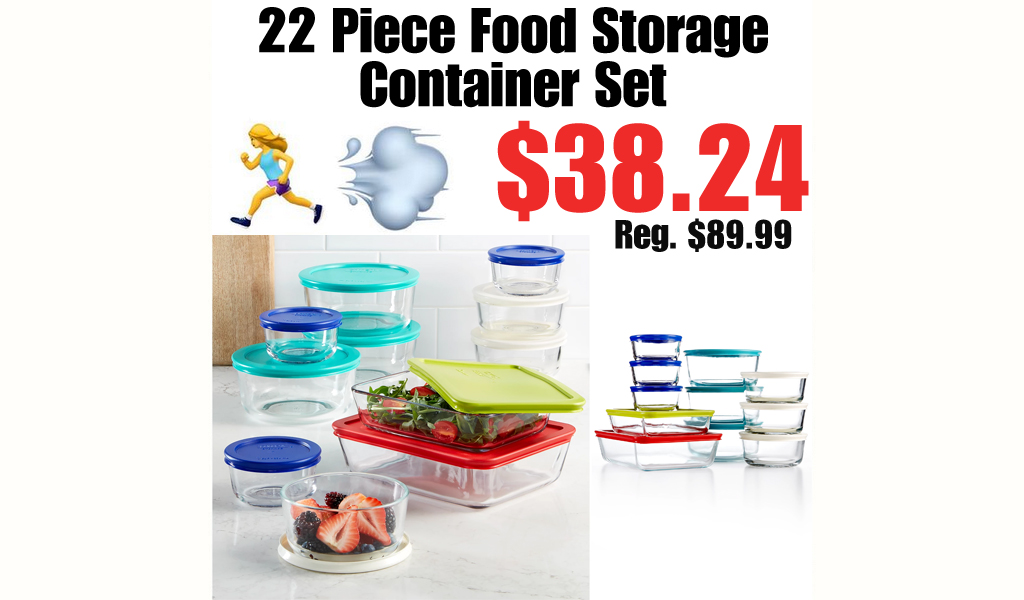 22 Piece Food Storage Container Set Just $38.24 on Macys.com (Regularly $89.99)