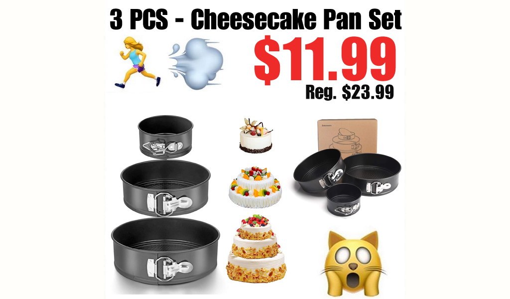 3 PCS - Cheesecake Pan Set Only $11.99 Shipped on Amazon (Regularly $23.99)