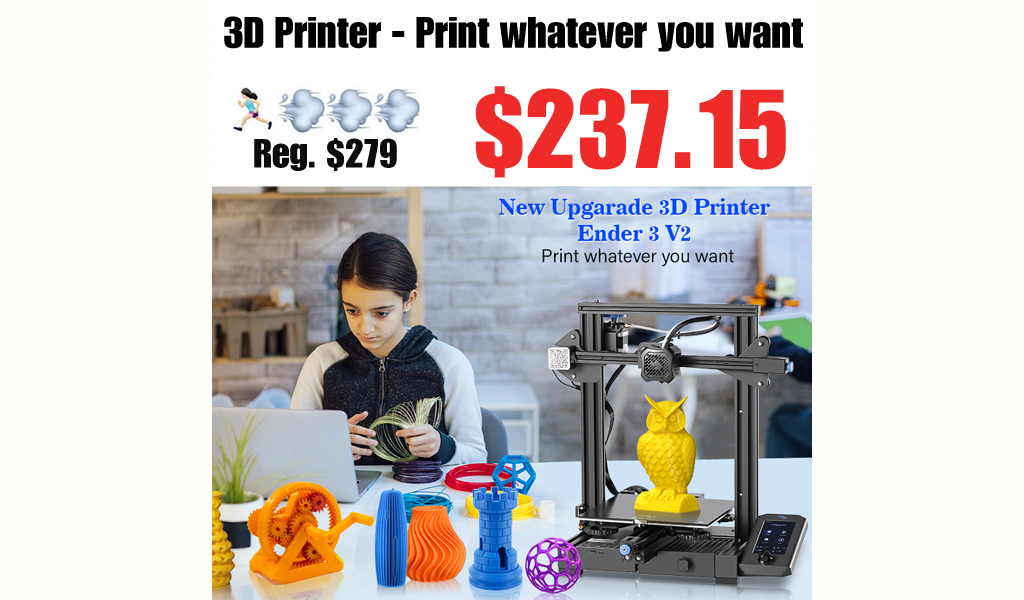 3D Printer - Print whatever you want Only $237.15 Shipped on Amazon (Regularly $279.00)
