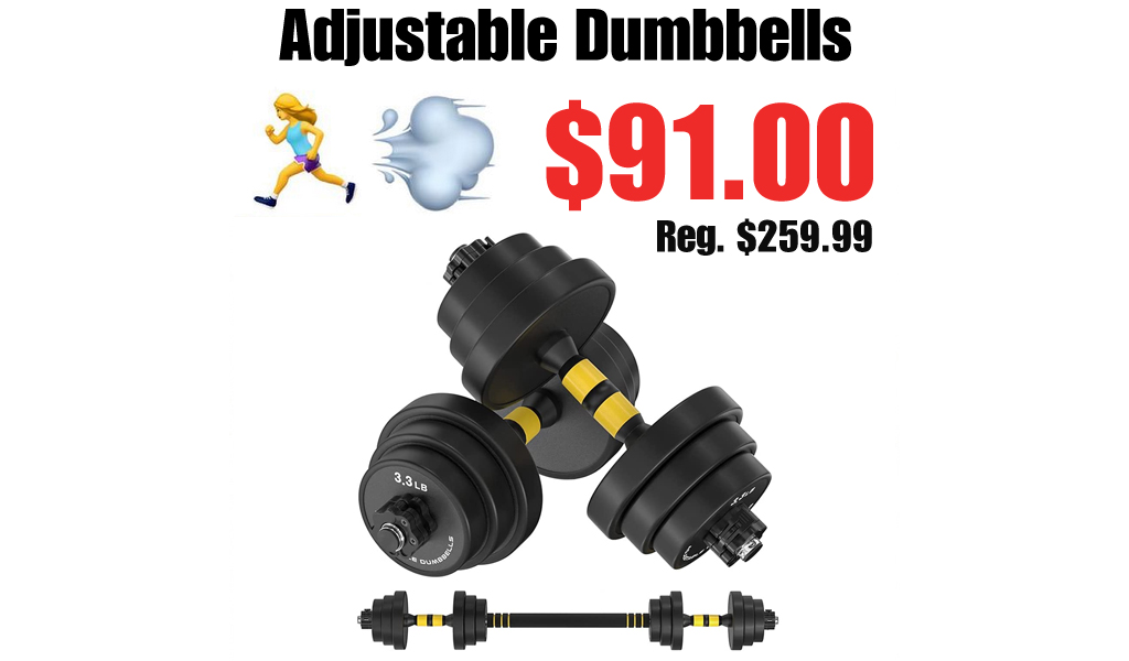 Adjustable Dumbbells Only $91.00 Shipped on Amazon (Regularly $259.99)