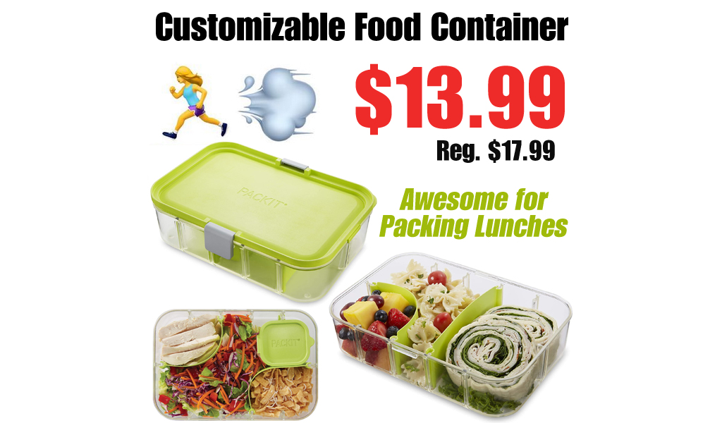 Customizable Food Container Only $13.99 on Amazon (Regularly $17.99)