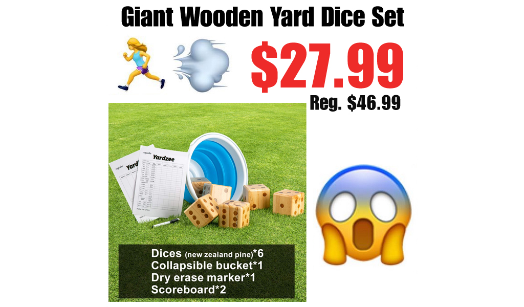 Giant Wooden Yard Dice Set Only $27.99 Shipped on Amazon (Regularly $46.99)