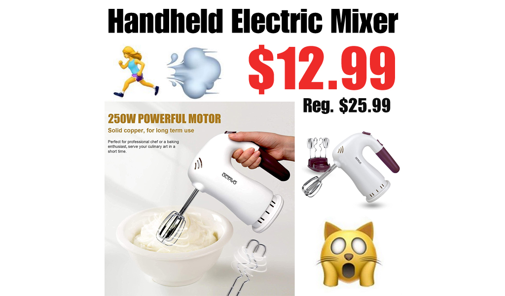 Handheld Electric Mixer Only $12.99 Shipped on Amazon (Regularly $25.99)