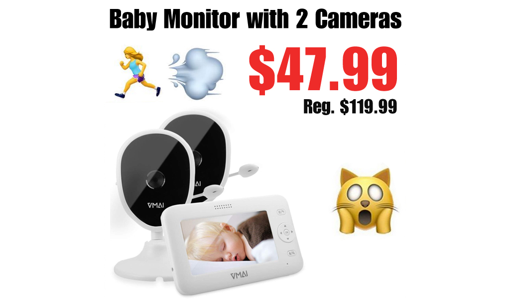 Baby Monitor with 2 Cameras Only $47.99 Shipped on Amazon (Regularly $119.99)