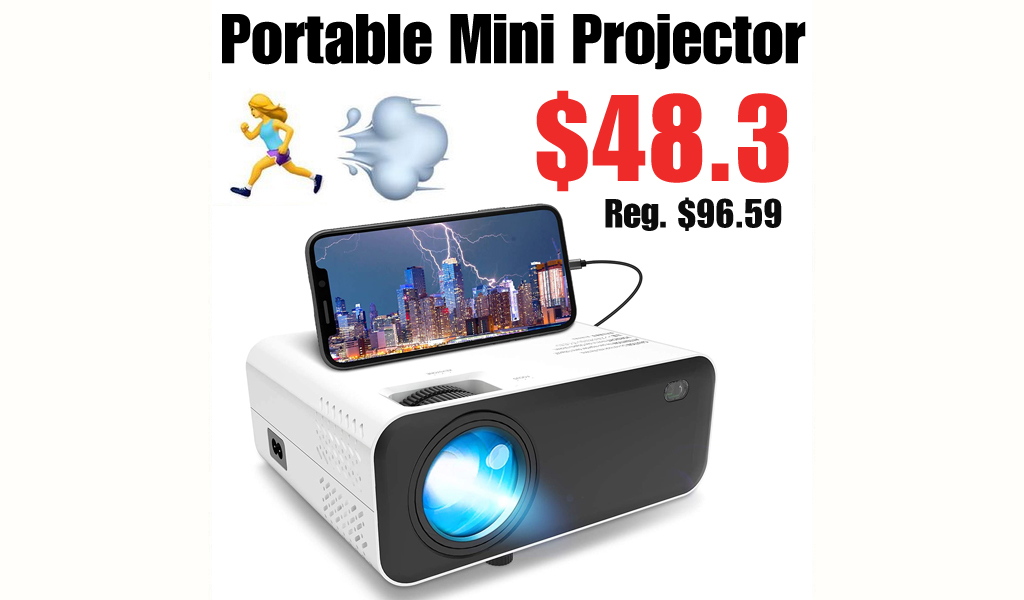 Portable Mini Projector Only $48.3 Shipped on Amazon (Regularly $96.59)