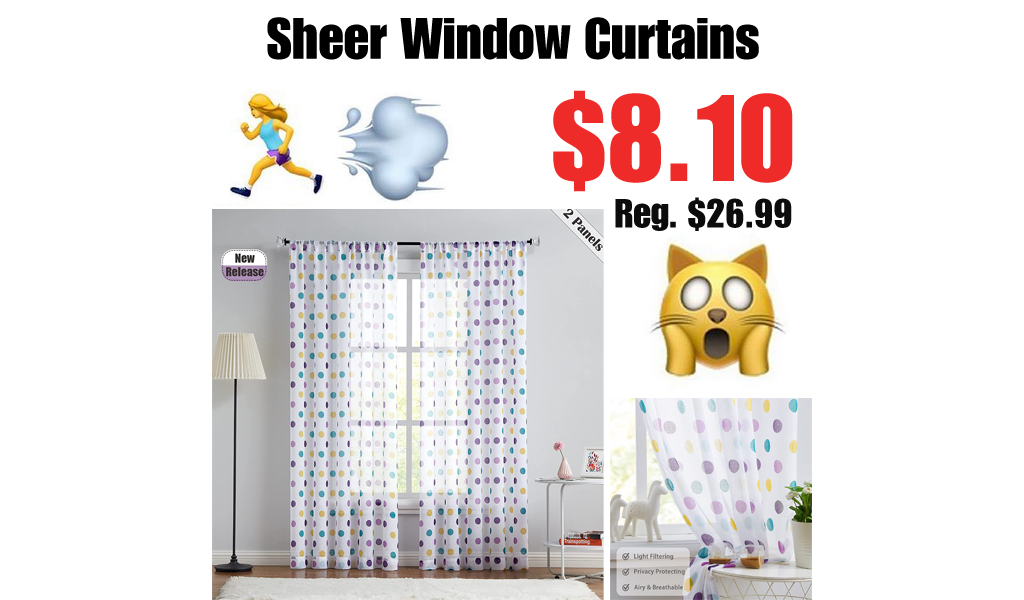 Sheer Window Curtains Only $8.10 Shipped on Amazon (Regularly $26.99)
