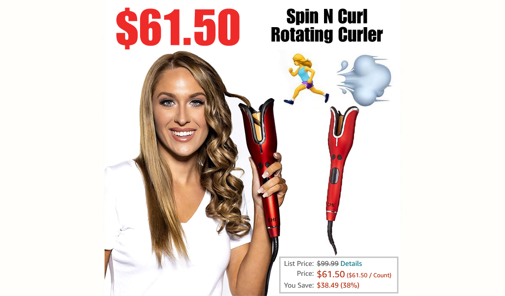 Spin N Curl Rotating Curler Only $61.50 Shipped on Amazon (Regularly $99.99)