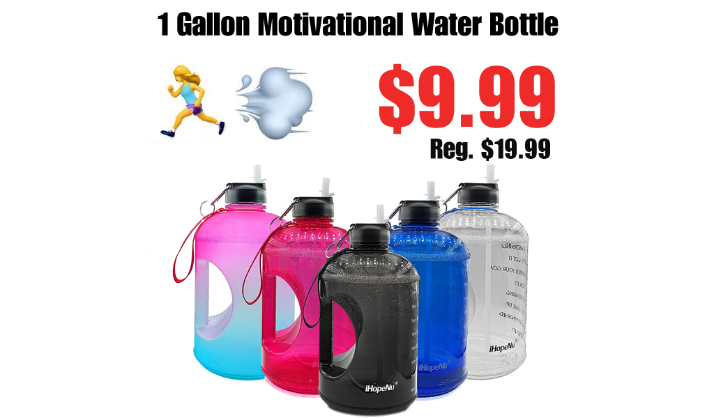 1 Gallon Motivational Water Bottle Only $9.99 Shipped on Amazon (Regularly $19.99)