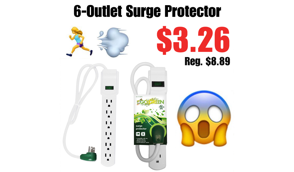 6-Outlet Surge Protector Only $3.26 on Walmart.com (Regularly $9)
