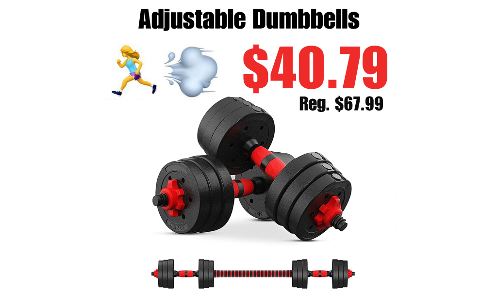 Adjustable Dumbbells Only $40.79 Shipped on Amazon (Regularly $67.99)